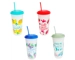 Plastic Printed Tumbler with Straw, 7.5 oz.(Sea Life)