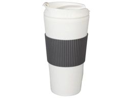 Travel Mug with Wrap, 7 in. (Grey)