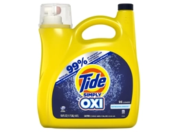 Tide Simply + Oxi Liquid Laundry Detergent, Refreshing Breeze, 96 loads