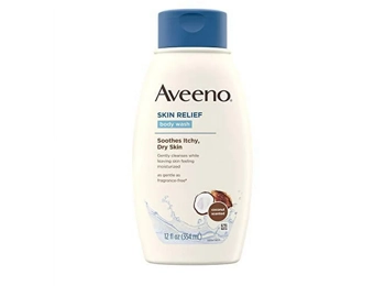 Aveeno Skin Relief Body Wash with Coconut Scent & Soothing Oat, Gentle Soap-Free Body Cleanser for D