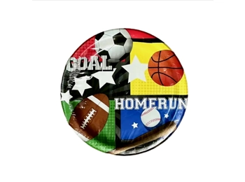 Greenbrier International - Goal Homerun 18 Party Paper Plates