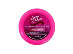 Lady’s Choice - Nail Polish Remover Pads, Repair & Enrich, Nourishing formula with Keratin, 30 Count