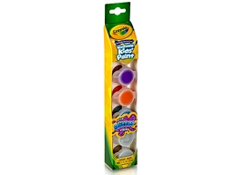 Crayola - Washable Kids' Paint Pots, Glitter Effects, 6 Colorful Pots