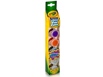 Crayola - Washable Kids' Paint Pots, Glitter Effects, 6 Colorful Pots