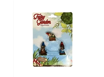 Fairy Garden Windowsill Display-red hat baby gnome