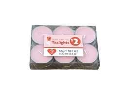 MIDWOOD BRANDS 12 ROSE SCENTED Tealights