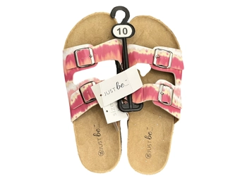 JUST BE Bodie Sandal | Women's | Fuchsia Silver Buckle Size 10 Sandals