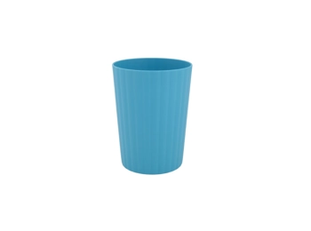 Mainstays - Blue Round Plastic Tumbler, Ribbed, 18-Ounce