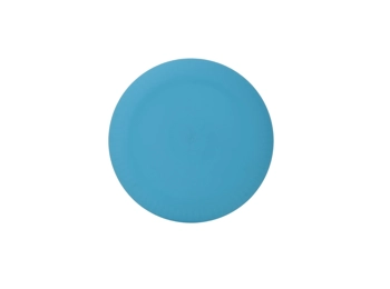 Mainstays - Blue Round Plastic Plate, Ribbed, 10.5 inch
