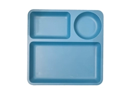 Mainstays - Blue Square plastic 3 Course Meal