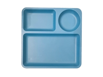 Mainstays - Blue Square plastic 3 Course Meal