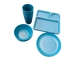 Mainstays - Blue Square plastic 3 Course Meal