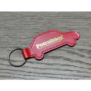 Leather car-shaped keyring