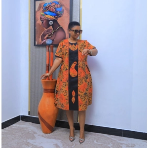 African print dresses short sleeve elegant traditional short dress