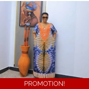 African print boubou dress, brand kiusa