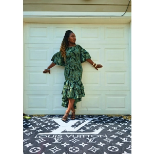 Elegant traditional African mermaid long dress/ one size fits all