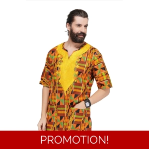 African gold dashiki