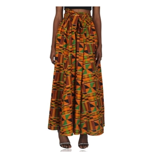 Kente African Long maxi Skirt