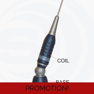 MOBILE CB ANTENNA SIRIO 2OOO BLUE LINE WITH CABLE