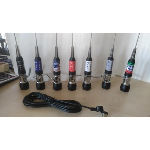 Mobile CB antenna GGD TURBO 1001 only 160 cm.various colour with cable