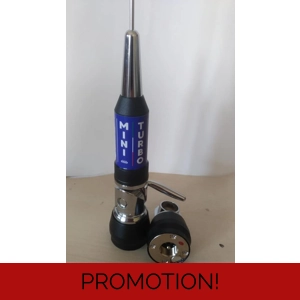 MOBILE CB ANTENNA GGD MINITURBO PL BASE VARIOUS COLOUR only 130 cm.Great power