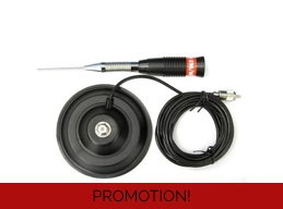 Mobile CB antenna TTI M145 with Magnetic Mount, Cable & Plug