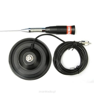 Mobile CB antenna TTI M145 with Magnetic Mount, Cable & Plug