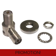 SIRIO angled connector with double SO 239