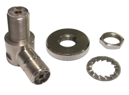 SIRIO angled connector with double SO 239