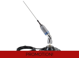 CB ANTENNA SIRIO PERFORMER 5000PL WITH CB MAGNETIC BASE 145MM WITH COAX PL259