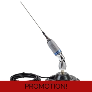 Mobile CB ANTENNA SIRIO PERFORMER 5000PL WITH CB MAGNETIC BASE 145MM WITH COAX PL259