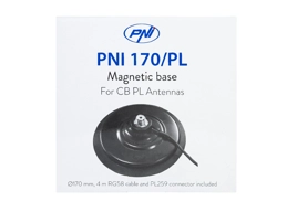 Magnetic base PNI 170/PL 170 mm, slim, contains 4m cable and plug PL259
