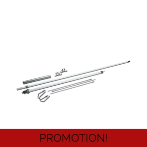 SHARMAN'S MOONRAKER X-50C SQBM200C 2M 70CM DUAL BAND AMATEUR BASE ANTENNA