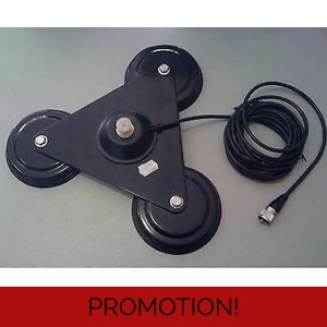 Trimag-SB Compact Triple Magnetic Mount (SO239)