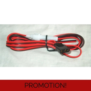 3 Pin Fused CB Power Lead Cable For Many CB Radio