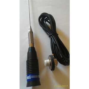 Antenna CB mobile TTI 145 PL + SO 239 con RG 58 cable
