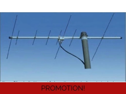 Antenna fox-yagi 3/5 dual band vhf/uhf