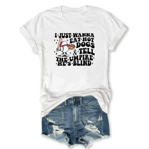 I Just Wanna Eat Hot Dogs Front Large Logo