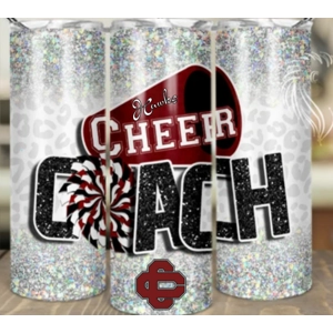 20 oz Personalized Cheer Coach Tumbler/Sports Bottle