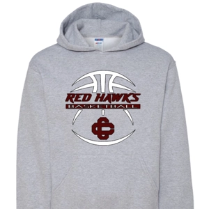 #Red Hawk Basketball CC Logo