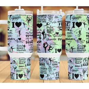 40 Oz Sublimation Tumbler Pastel  Dance