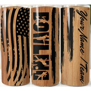 20 oz Personalized Bowling Flag Tumbler