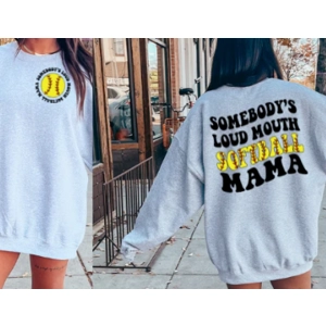 Loud Mouth Softball Mama