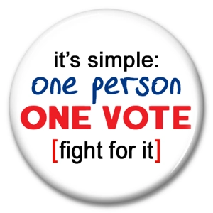 one vote