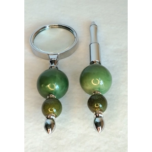 Ink Pen and Magnifying glass