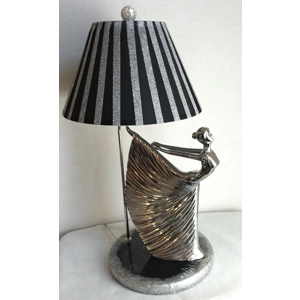 Silver Ballerina Lamp