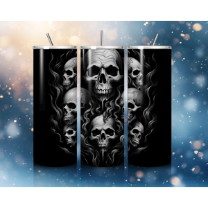 20 oz Smoky Skull Tumbler