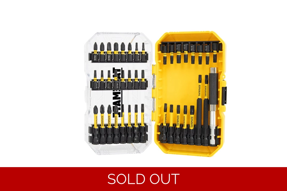 Tapemate 41 piece Magnetic Impact rated, TORSION BIT SET