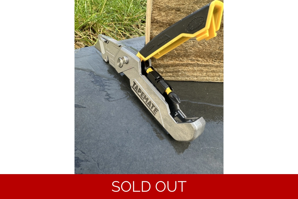 Tapemate Utility Knife with integrated screwdriver