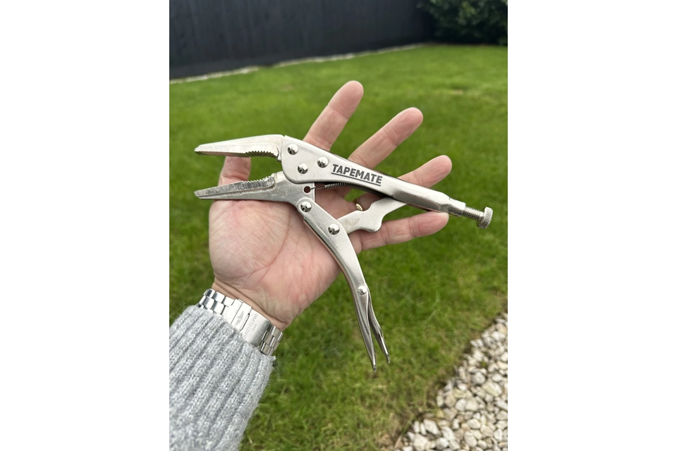 Chrome Plated Mole Grips 10 inch straight jaw and curved jaw